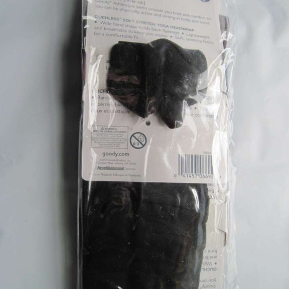 1 Goody Athletique Soft Wide Folded Fabric Ouchless Head Wrap Band Yoga Headwrap - Picture 9 of 9